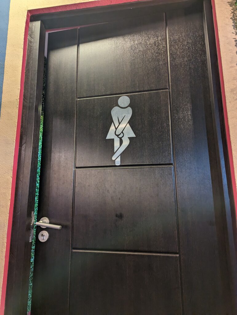 bathroom door